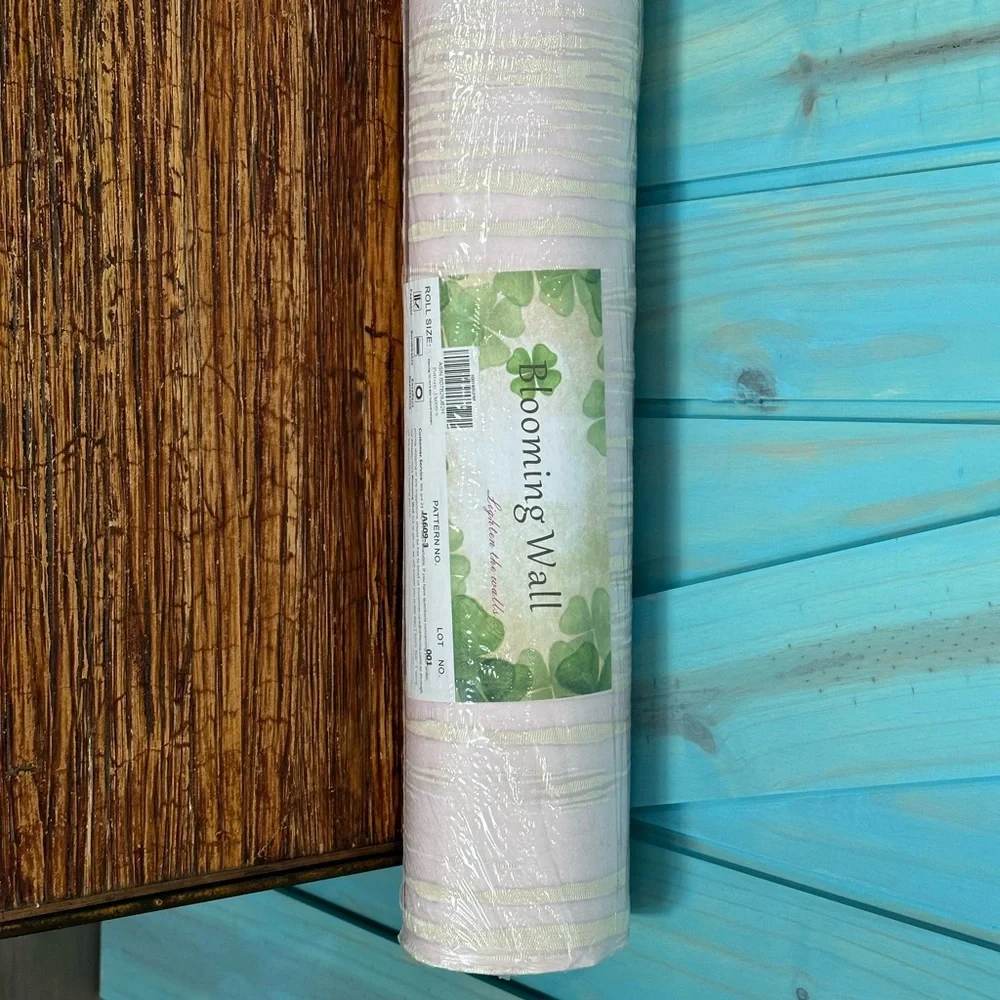 Blooming Wall Antique Pink Peel & Stick Prepasted Wallpaper Wallcovering